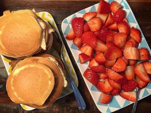 Frühstück vor dem Tattoo